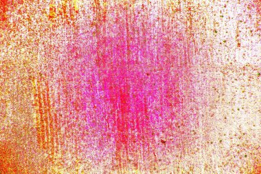 Soyut neon renkler çizik ve çatlaklarla dokulu duvar. 