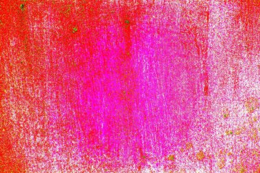 Soyut neon renkler çizik ve çatlaklarla dokulu duvar. 