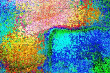 Yaratıcı soyut sanat eserleri, renkli doku arka planına sahip rustik duvarları kopyala