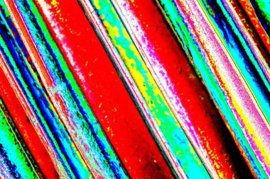 Soyut neon renkler çizik ve çatlaklarla dokulu duvar. 