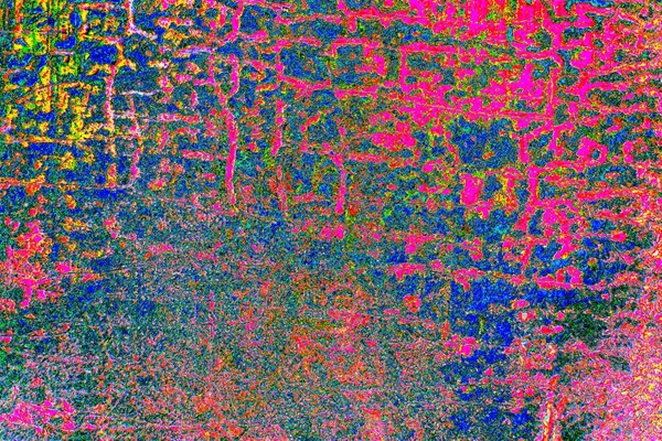 Abstrait Néon Couleurs Mur Texturé Avec Des Rayures Des Fissures — Photo