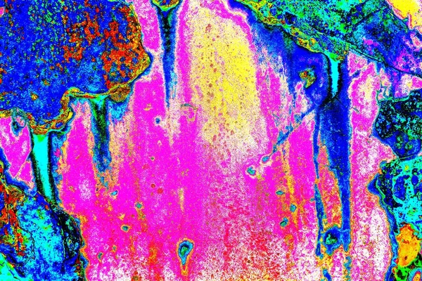 Абстрактные Неоновые Цвета Текстуры Обои Царапинами Трещинами — стоковое фото