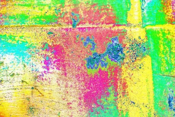 Abstract Neon Colors Texture Wallpaper Scratches Cracks — Stock Photo, Image