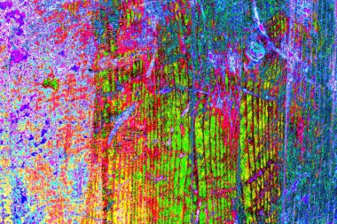 Yaratıcı soyut sanat çalışması, renkli doku arka planına sahip uzay duvar kağıdını kopyala