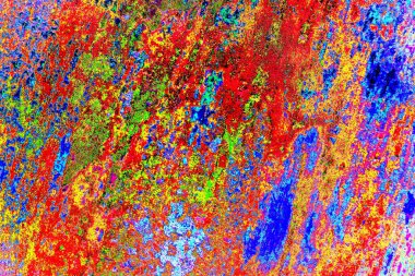 Yaratıcı soyut sanat çalışması, renkli doku arka planına sahip uzay duvar kağıdını kopyala