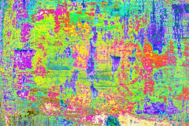 soyut neon renkleri çizik ve çatlaklarla duvar kağıdı deseni 