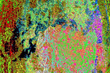 Yaratıcı soyut sanat eserleri, renkli doku arka planına sahip rustik duvarları kopyala