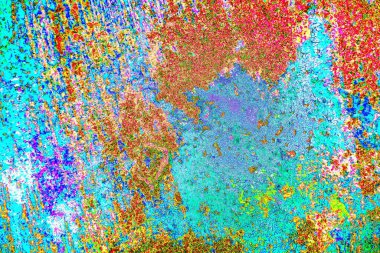 soyut neon renkleri çizik ve çatlaklarla duvar kağıdı deseni 