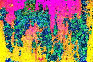 Çizik ve çatlaklarla metal doku.