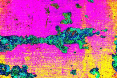 Çizik ve çatlaklarla metal doku.