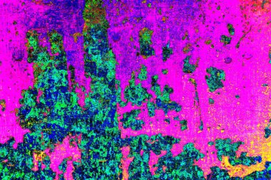 Çizik ve çatlaklarla metal doku.