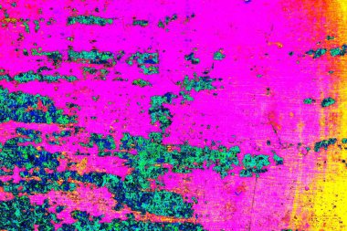 Çizik ve çatlaklarla metal doku.