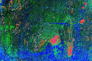 Çizik ve çatlaklarla metal doku