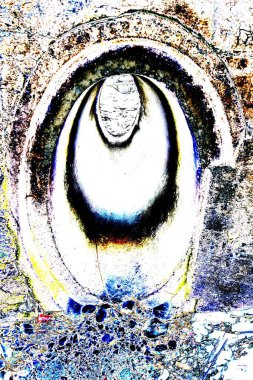 Beton boru, içeri bak.