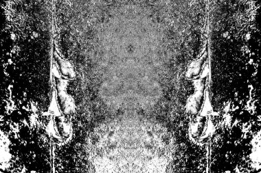 Çizik ve çatlaklarla metal doku