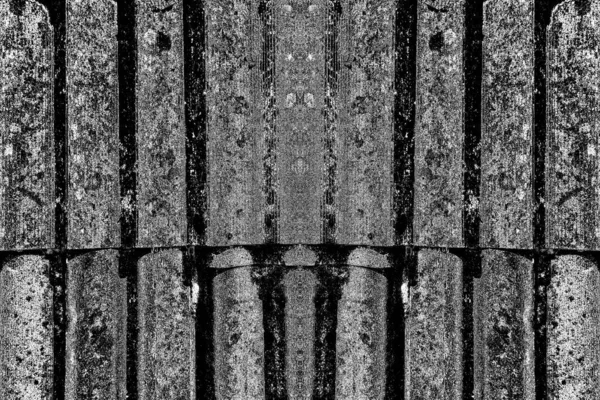 Старая Гофрированная Текстура Крыши — стоковое фото