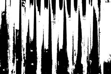 Oluklu metal levha çit görevi görüyor, dikey çizgilere yatay görünüm