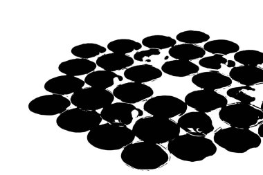 Farklı renklerin yuvarlak parlak şekilleri odak dışı - soyut fotoğraf arkaplanı.