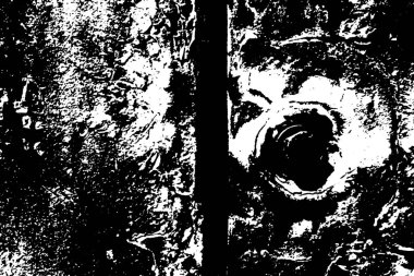 Çizik ve çatlaklarla metal doku