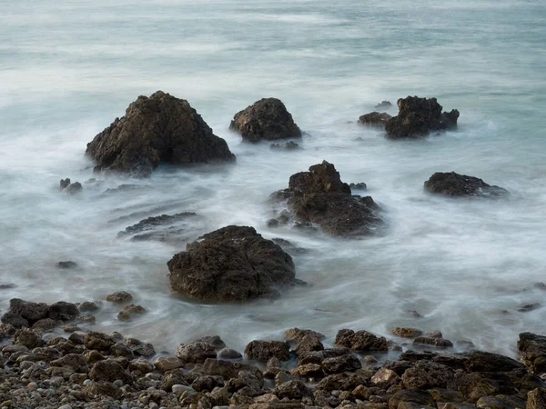 Kliffen Duinen Van Het Natuurpark Liencres Cantabrië Santander Spanje — Stockfoto