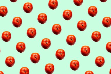 Yeşil arka planda balkabağı deseni. Hediye ambalaj kağıdı, web sayfası geçmişi, reklam afişi. Cadılar Bayramı