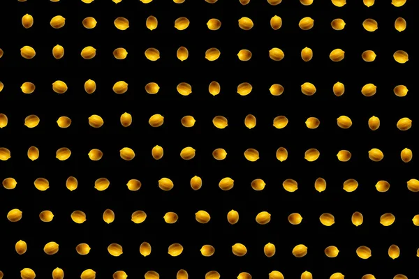 Лимонный Узор Лимон Изолирован Черном Тропический Узор Трилистник Плодов Концептуальный — стоковое фото