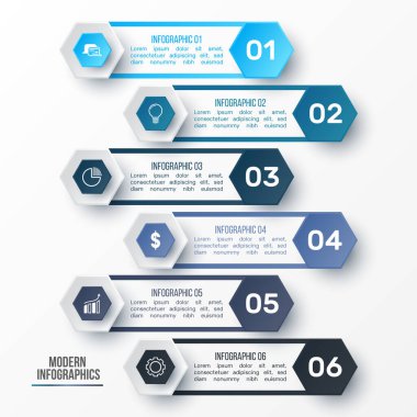 Sunum için vektör 3 boyutlu bilgi şablonu. İş verisi görselleştirmesi. Soyut elementler. Infographic için yaratıcı bir kavram.