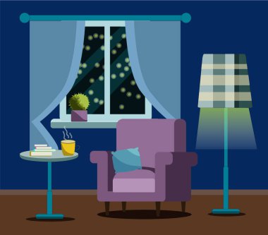 Ev içinin vektör görüntüsü