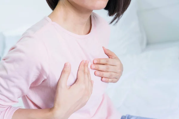 World Breast Cancer Day Concept Health Care Woman Wore Pink — Stock Photo, Image