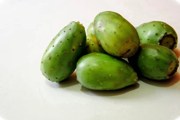 Prickly Pears Popular Fruit Mexico White Background — Stock Photo, Image