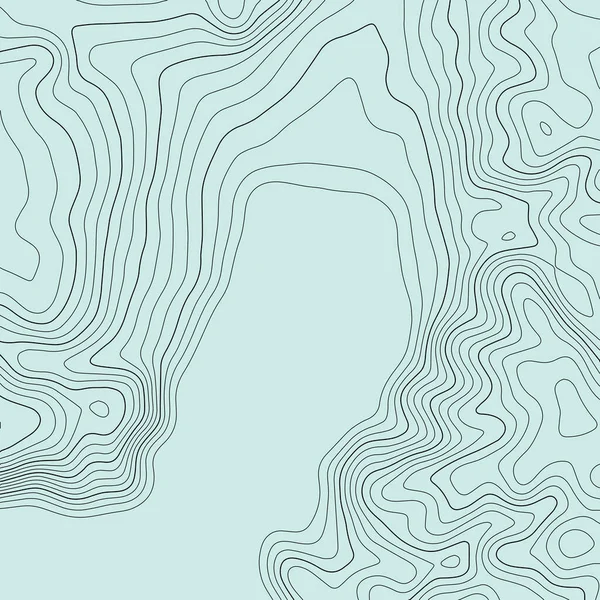 Topografische Kaart Lijnen Achtergrond Abstracte Illustratie Vector — Stockvector