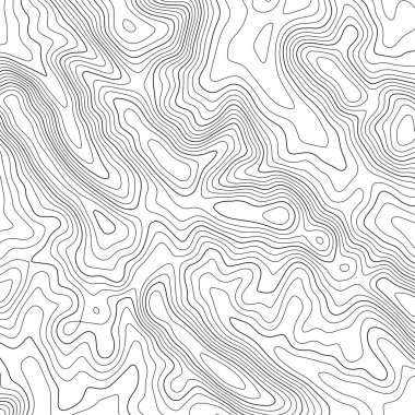 Topografik harita çizgileri arka plan. Soyut illüstrasyon. Vektör