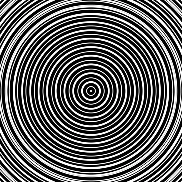 Alucinaciones Blanco Negro Ilusión Óptica Onda Dinámica Vector — Archivo Imágenes Vectoriales
