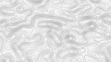 Topografik harita çizgileri arka plan. Soyut illüstrasyon. Vektör