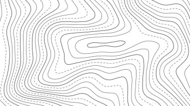 Topografik harita çizgileri arka plan. Soyut illüstrasyon. Vektör