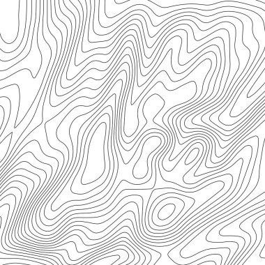 Topografik harita çizgileri arka plan. Soyut illüstrasyon. Vektör