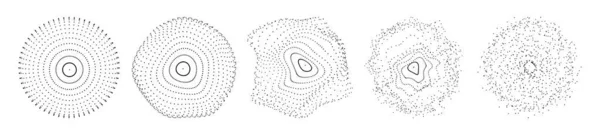 Conjunto Esferas Vectoriales Esfera Dañada Ilustración Vectorial — Archivo Imágenes Vectoriales