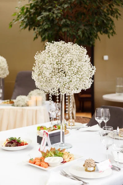 Table Dressed Wedding Reception — Stock Photo, Image