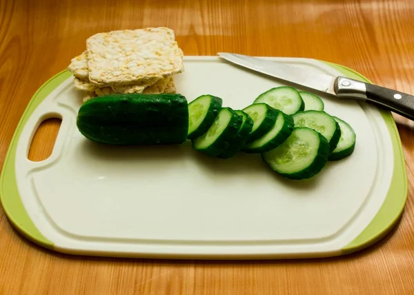 Instruções Para Preparar Sanduíche Pequeno Almoço Saudável Com Pão Frito — Fotografia de Stock