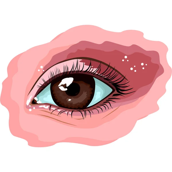 Eyes illustration in fashion style. — Stock Vector