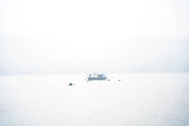 MUMBAI, MAHARASHTRA, INDIA, 9 Aralık 2024: Arap denizinde balıkçı tekneleri, Mumbai.