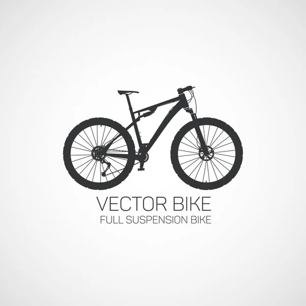 Volledige Vering Mountainbike — Stockvector