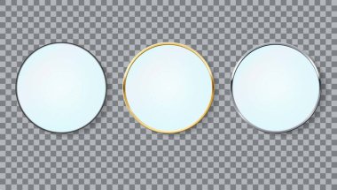 Gerçekçi 3d çerçeveler şablon çerçevesini yansıtır