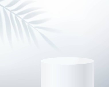 Beyaz podyumlu küçük sahne