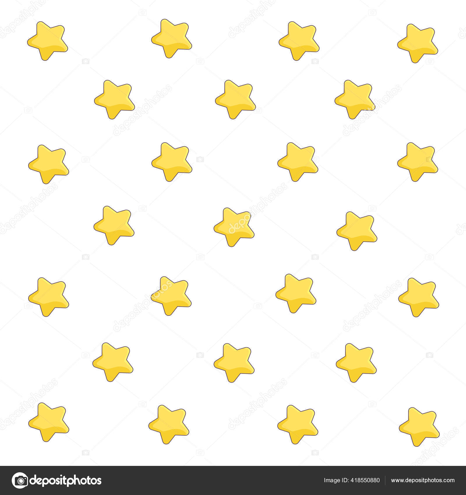 漫画のデザインスタイルの小さな黄色の星のパターン 服や国内のプリントのための白い隔離された背景のベクトルイラスト 敷地内の装飾の要素 ストックベクター C Pchelka Dzin Yandex Ru