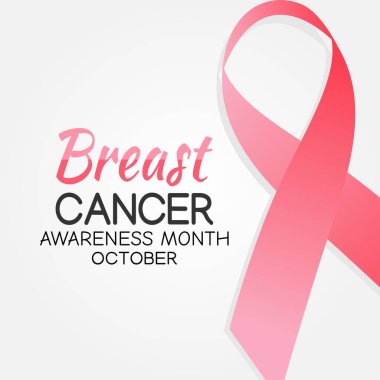 Göğüs Kanseri Farkındalığı Ayı 'nın vektör grafiği Göğüs Kanseri Farkındalığı Kutlaması için iyidir. düz dizayn. Broşür tasarımı. Düz çizim. Göğüs kanseri.