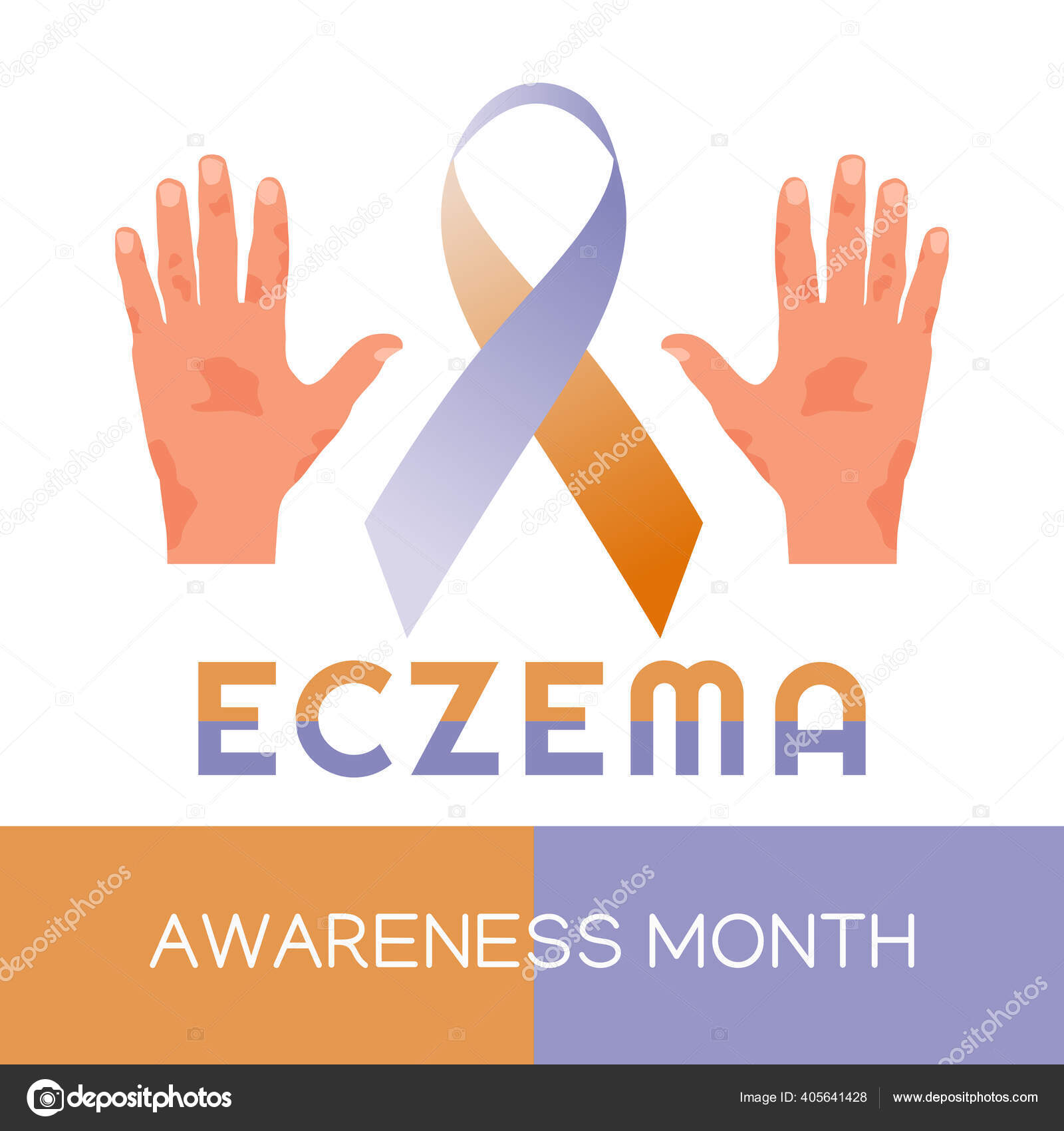 Vector Graphic Eczema Awareness Month Good Eczema Awareness Month