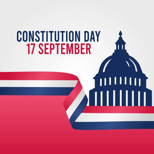 Anayasa Günü Nün Vektör Grafiği Anayasa Günü Kutlamaları Için Iyidir — Stok Vektör