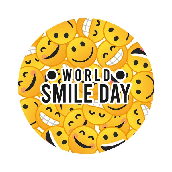 Vector Graphic World Smile Day Good World Smile Day Celebration — Stock Vector