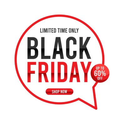 Kara Cuma indirimi, özel indirimli indirimli cuma indirimi için uygun. düz dizayn. İlan tasarımı. Düz illüstrasyon.